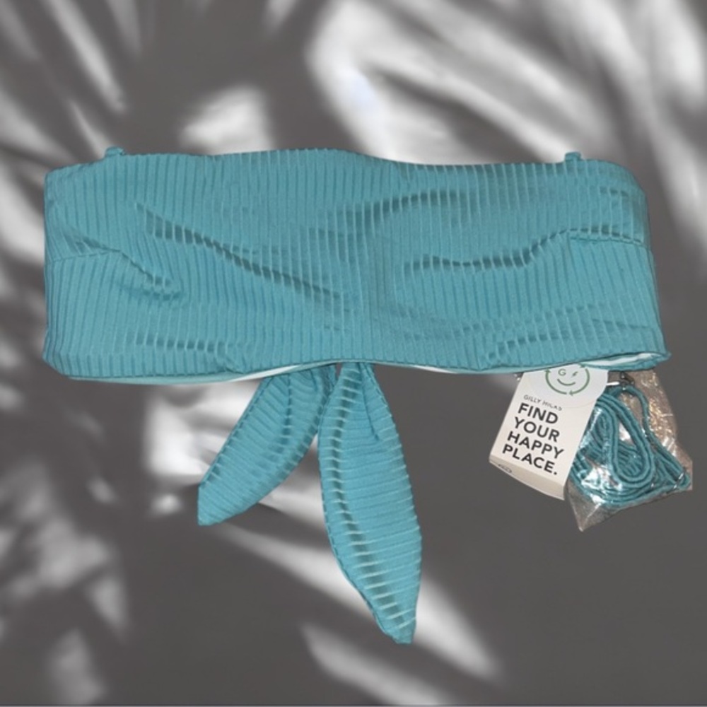 NWT Gilly Hicks Bandeau Swim top reversible size XS